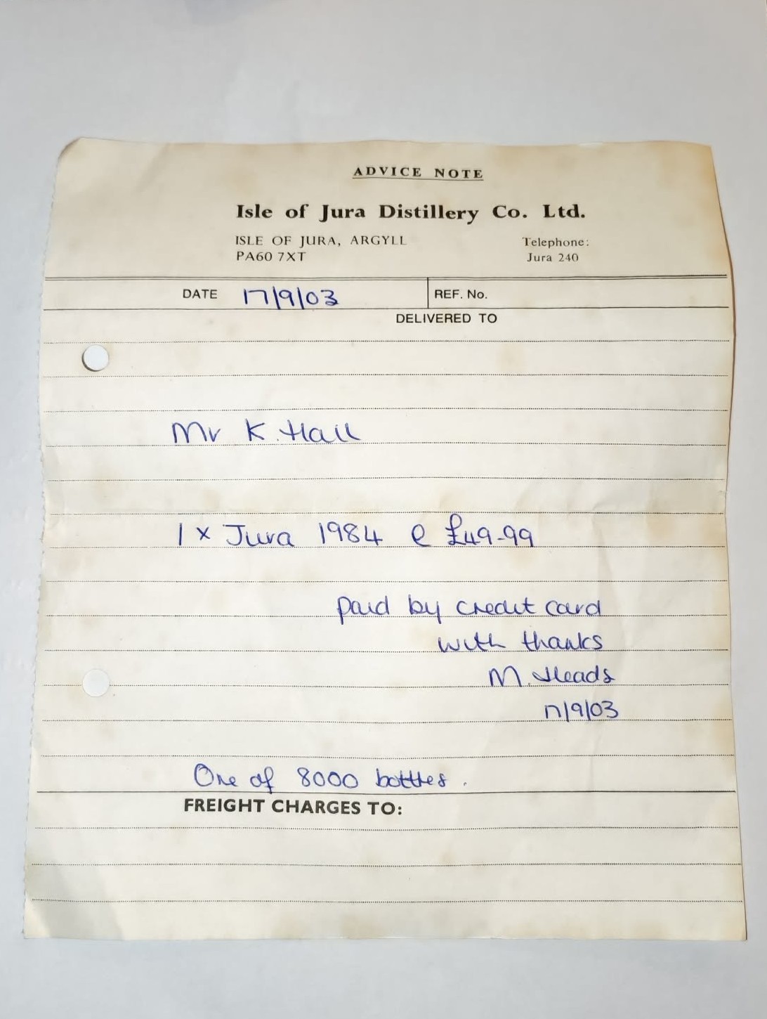 Isle of Jura 19 Year Old 1984 George Orwell - Image 5