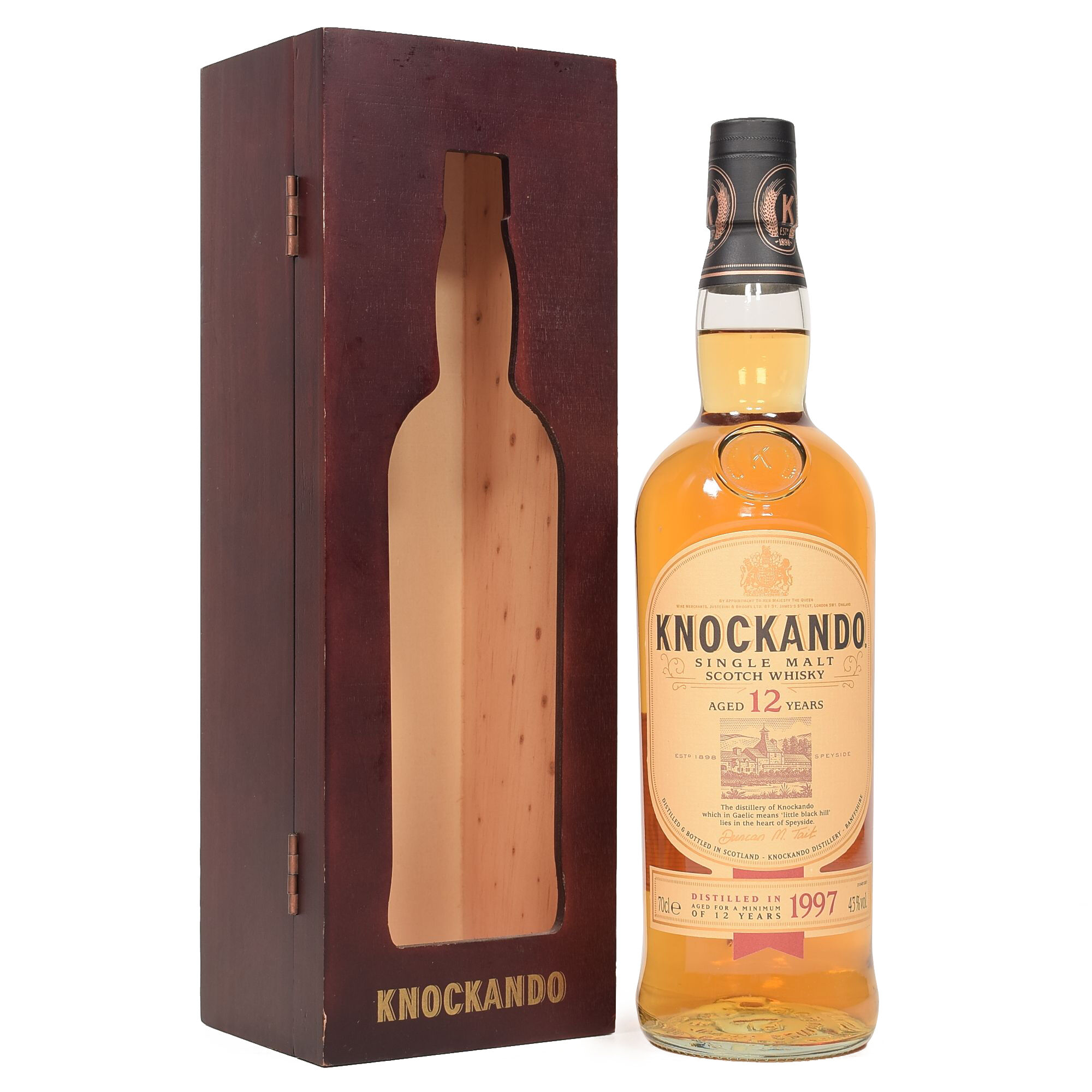 knockando 1997 with wooden box