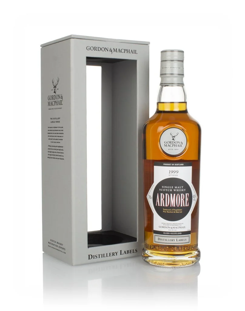 G&M distillery label ardmore 1999/2018