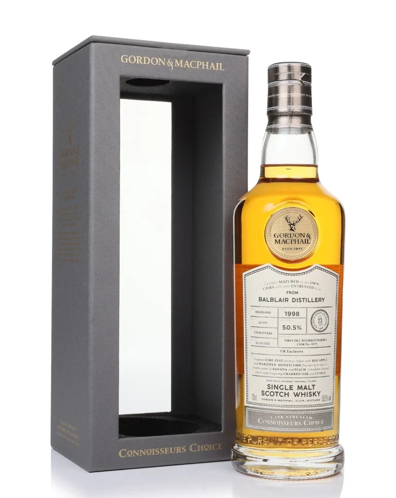 G&M connoisseurs choice balblair 1998 with box