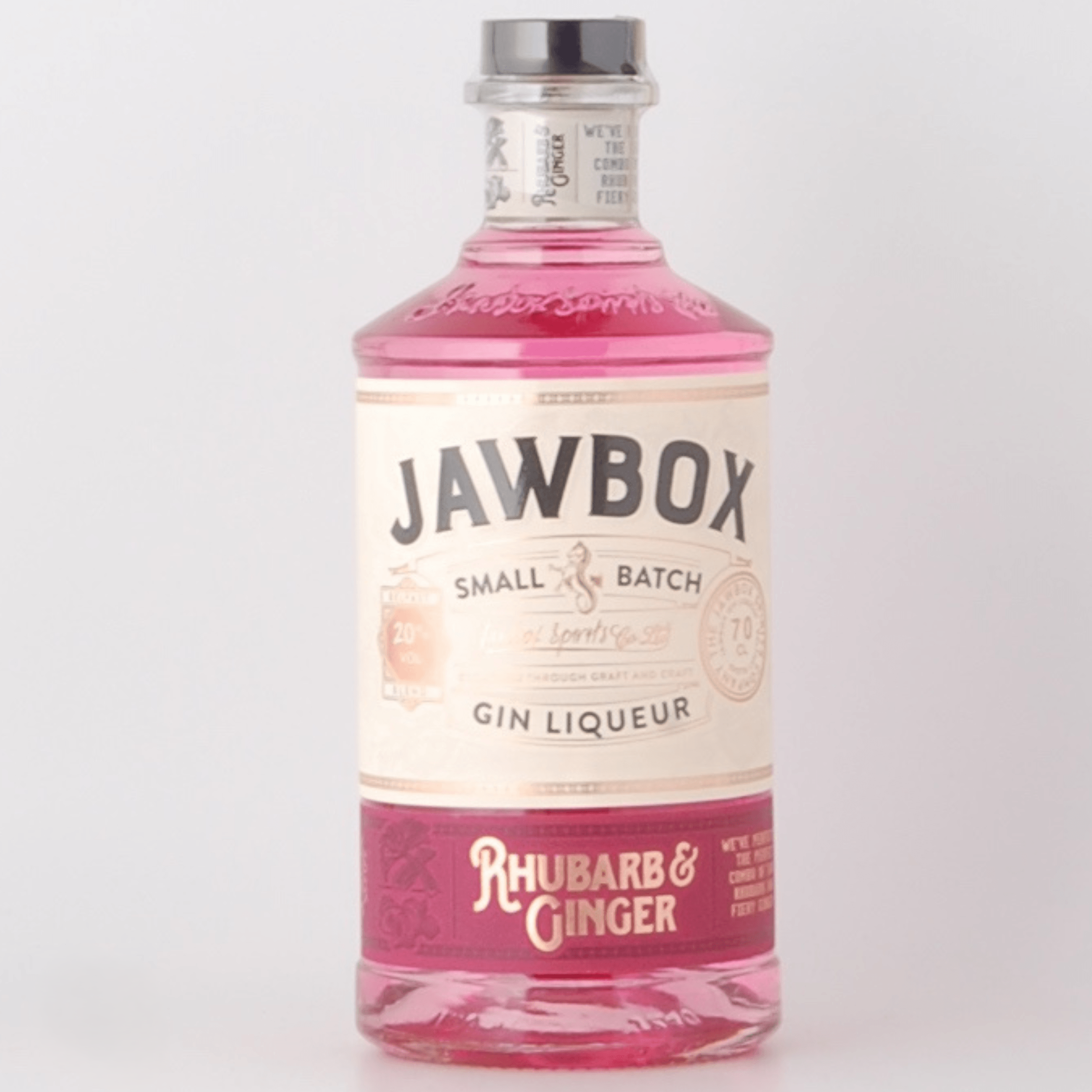 jawbox gin liqueur rhubarb and ginger front