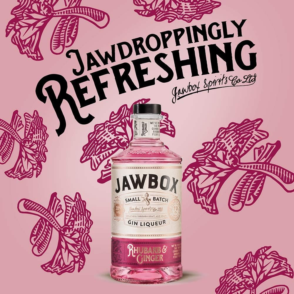jawbox gin liqueur rhubarb and ginger advert