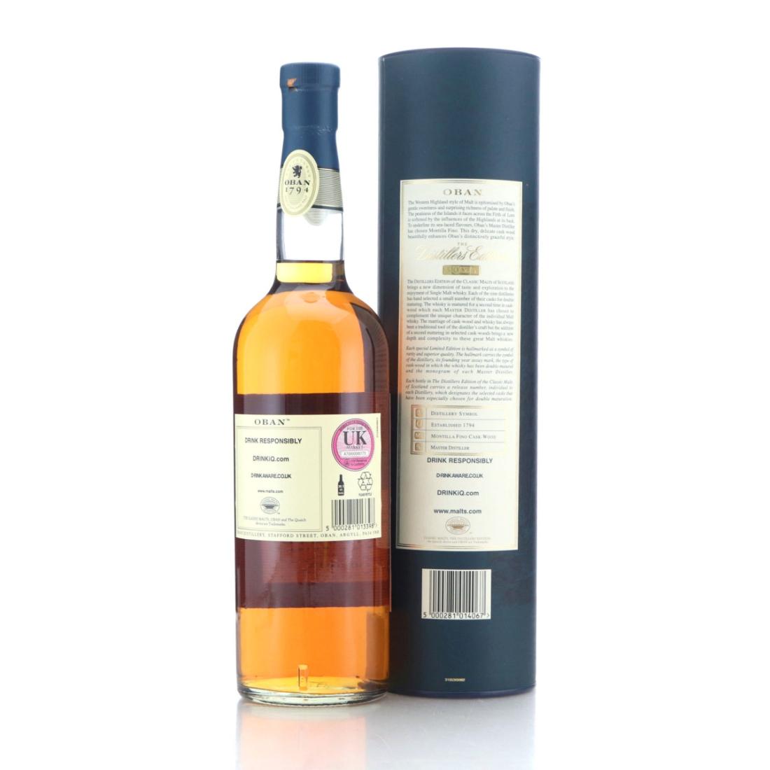 oban 1996 distillers edition od160fx rear