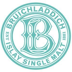 bruichcladdich logo a greeny blue double banded circle with the letter b in the middle
