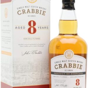 crabbies 8 year old bottle beside box