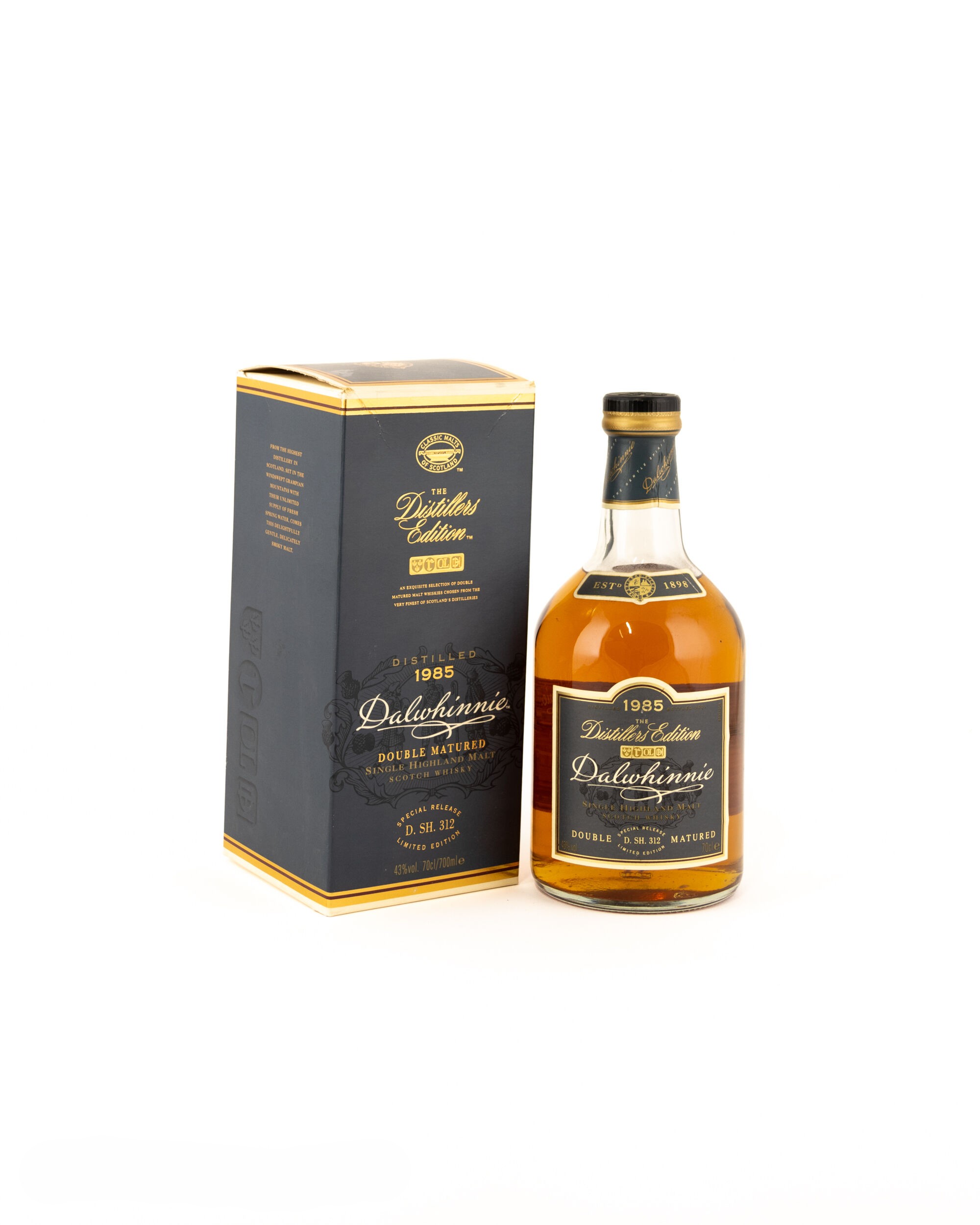 Dalwhinnie 1985 Distillers Edition D.SH.312. Bottled 2001