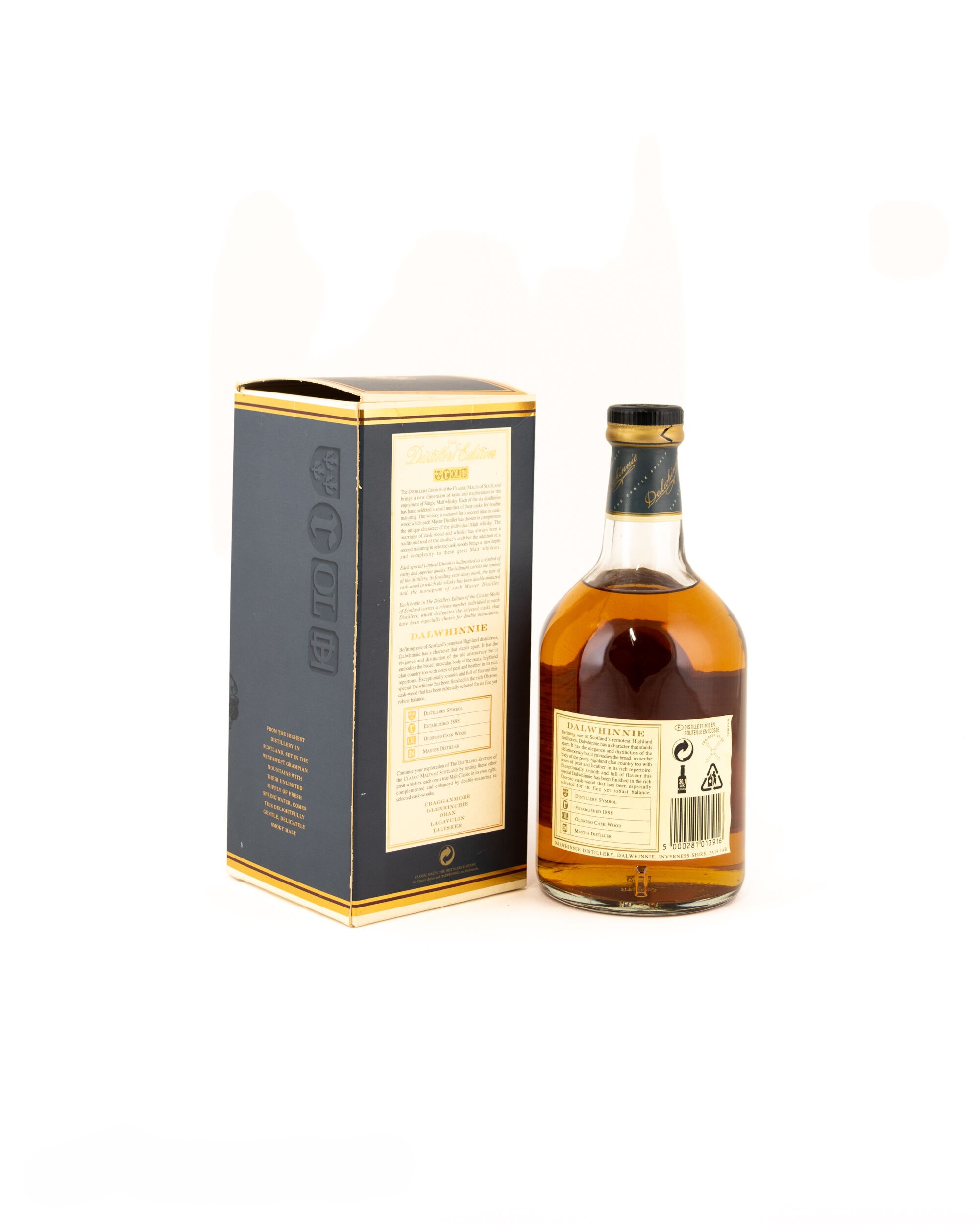 Dalwhinnie 1985 Distillers Edition D.SH.312. Bottled 2001 rear