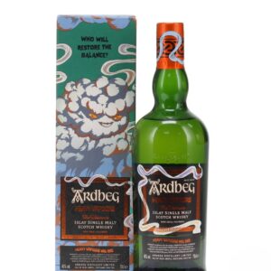 ardbeg heavy vapours general release botlle standing beside box