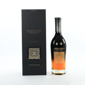glenmorangiesignet bottle standing beside black gift box