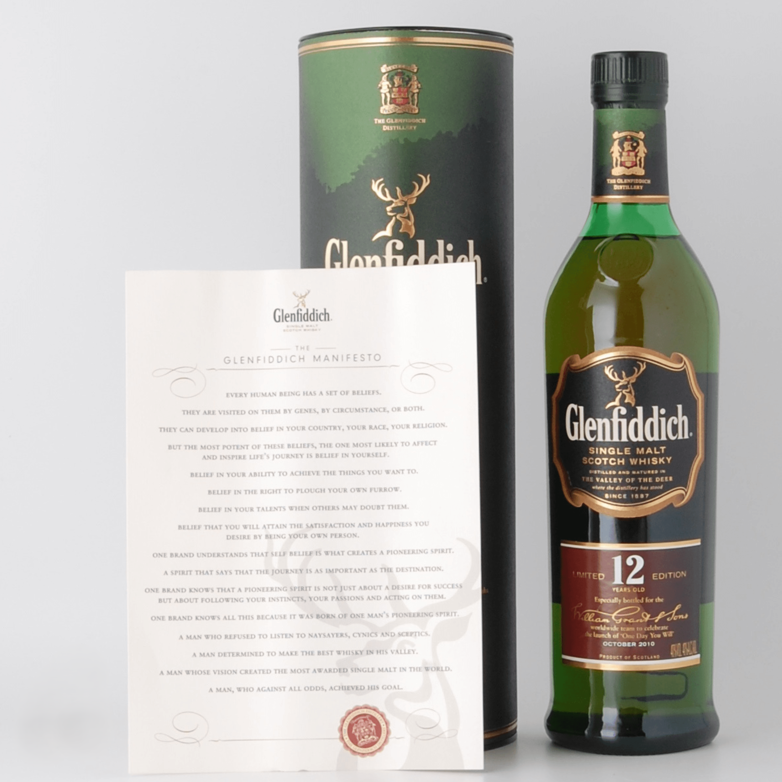 glenfiddich one day you will bottle with certificate